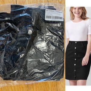 Universal Standard XS NWT Ang Denim skirt